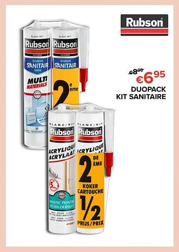 Promotions Duopack kit sanitaire - Rubson - Valide de 16/03/2018 à 15/04/2018 chez Euro Shop