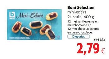 Promoties Boni selection mini-eclairs - Boni - Geldig van 14/03/2018 tot 27/03/2018 bij Colruyt