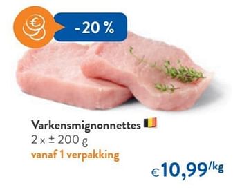 Promoties Varkensmignonnettes - Huismerk - Okay  - Geldig van 14/03/2018 tot 27/03/2018 bij OKay