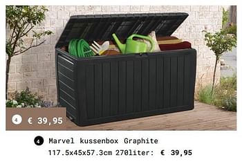 Promoties Marvel kussenbox graphite - Huismerk - Multi Bazar - Geldig van 13/03/2018 tot 31/08/2018 bij Multi Bazar