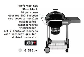 Promoties Performer gbs black - Weber - Geldig van 13/03/2018 tot 31/08/2018 bij Multi Bazar