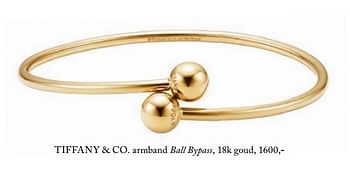 Promoties Tiffany + co armband ball bypass - Tiffany & Co - Geldig van 06/03/2018 tot 30/05/2018 bij De Bijenkorf