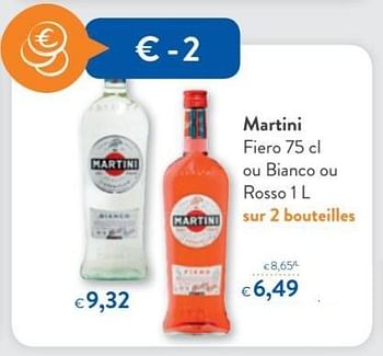 Promoties Martini fiero ou bianco ou rosso - Martini - Geldig van 14/03/2018 tot 27/03/2018 bij OKay