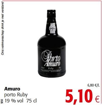 Promoties Amuro porto ruby - Porto Amuro - Geldig van 14/03/2018 tot 27/03/2018 bij Colruyt