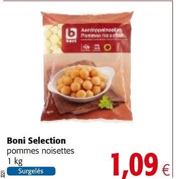 Promoties Boni selection pommes noisettes - Boni - Geldig van 14/03/2018 tot 27/03/2018 bij Colruyt