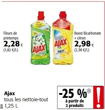 Promoties Ajax tous les nettoie-tout - Ajax - Geldig van 14/03/2018 tot 27/03/2018 bij Colruyt