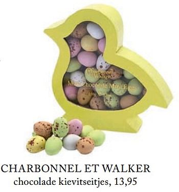 Promoties Charbonnel et walker chocolade kievitseitjes - Charbonnel et Walker  - Geldig van 06/03/2018 tot 30/05/2018 bij De Bijenkorf