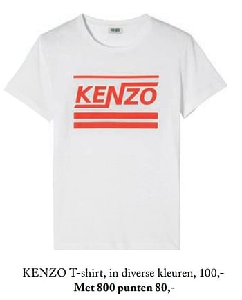 Promoties Kenzo t-shirt - Kenzo - Geldig van 06/03/2018 tot 30/05/2018 bij De Bijenkorf