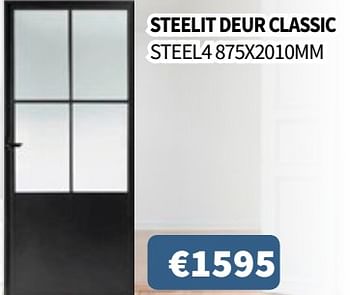 Promoties Steelit deur classic - Huismerk - Cevo - Geldig van 15/03/2018 tot 28/03/2018 bij Cevo Market
