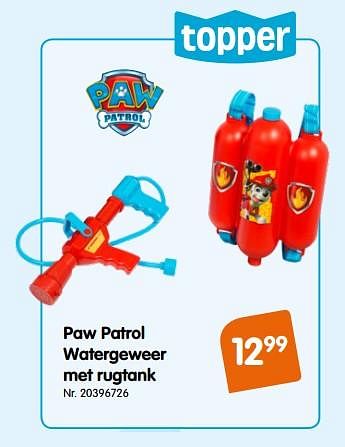 Bestudeer Omgeving formule PAW PATROL Watergeweer met rugtank - Promotie bij Fun