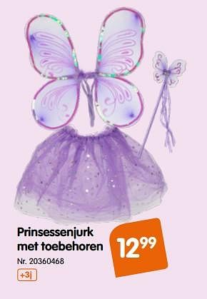 Promoties Prinsessenjurk met toebehoren - Disney Princess - Geldig van 13/03/2018 tot 16/04/2018 bij Fun