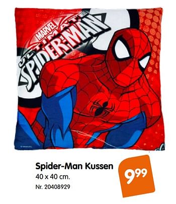 Promoties Spider-man kussen - Spider-man - Geldig van 13/03/2018 tot 16/04/2018 bij Fun