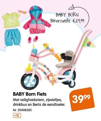 Promoties Baby born fiets - Baby Born - Geldig van 13/03/2018 tot 16/04/2018 bij Fun