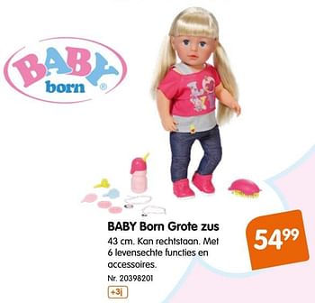 Promoties Baby born grote zus - Baby Born - Geldig van 13/03/2018 tot 16/04/2018 bij Fun