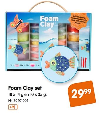 Promoties Foam clay set - Huismerk - Fun - Geldig van 13/03/2018 tot 16/04/2018 bij Fun