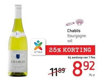 Promoties Chablis bourgogne wit - Witte wijnen - Geldig van 15/03/2018 tot 28/03/2018 bij Spar (Colruytgroup)