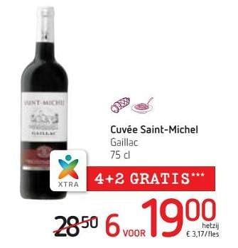 Promoties Cuvée saint-michel gaillac - Rode wijnen - Geldig van 15/03/2018 tot 28/03/2018 bij Spar (Colruytgroup)