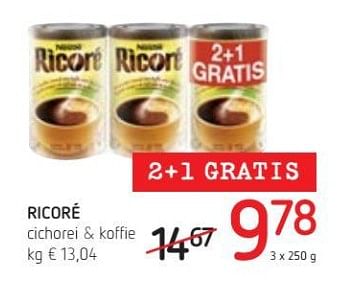 Promotions Ricoré cichorei koffie - Nestlé - Valide de 15/03/2018 à 28/03/2018 chez Spar (Colruytgroup)