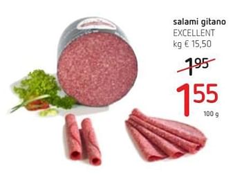 Promoties Salami gitano excellent - Excellent - Geldig van 15/03/2018 tot 28/03/2018 bij Spar (Colruytgroup)