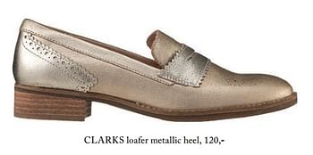 Promoties Clarks loafer metallic heel - Clarks - Geldig van 06/03/2018 tot 30/05/2018 bij De Bijenkorf