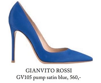 Promotions Gianvito rossi gv105 pump - Gianvito Rossi - Valide de 06/03/2018 à 30/05/2018 chez De Bijenkorf