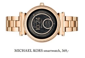 Promoties Michael kors smartwatch - Michael Kors - Geldig van 06/03/2018 tot 30/05/2018 bij De Bijenkorf