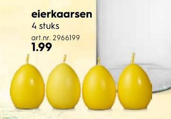 Promotions Eierkaarsen - Produit maison - Blokker - Valide de 21/03/2018 à 03/04/2018 chez Blokker