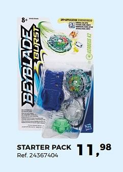 Promoties Beyblade starter pack - Hasbro - Geldig van 20/03/2018 tot 24/04/2018 bij Supra Bazar