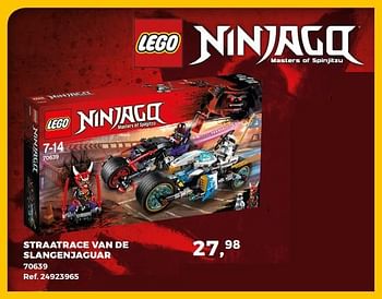 Promoties Lego straatrace van de slangenjaguar 70639 - Lego - Geldig van 20/03/2018 tot 24/04/2018 bij Supra Bazar