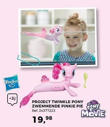 Promoties Project twinkle pony zwemmende pinkie - Hasbro - Geldig van 20/03/2018 tot 24/04/2018 bij Supra Bazar