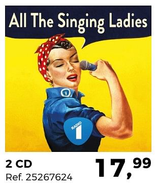 Promoties All the singing ladies 2 cd - Huismerk - Supra Bazar - Geldig van 20/03/2018 tot 24/04/2018 bij Supra Bazar