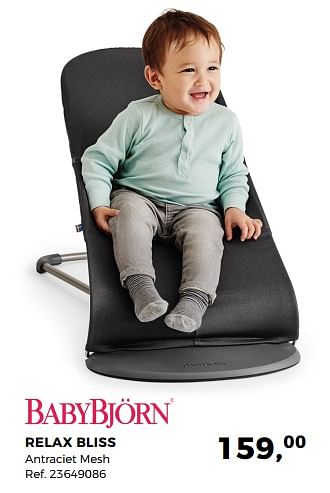 Promoties Babybjorn relax bliss - BabyBjorn - Geldig van 20/03/2018 tot 24/04/2018 bij Supra Bazar