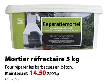 Promotions Mortier réfractaire - Decor - Valide de 21/03/2018 à 30/06/2018 chez Gamma