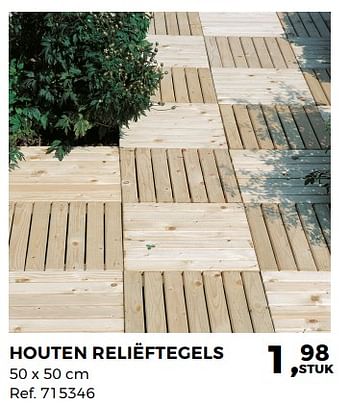 Promoties Houten reliëftegels - Huismerk - Supra Bazar - Geldig van 20/03/2018 tot 24/04/2018 bij Supra Bazar