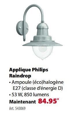 Promoties Applique philips raindrop - Philips - Geldig van 21/03/2018 tot 30/06/2018 bij Gamma