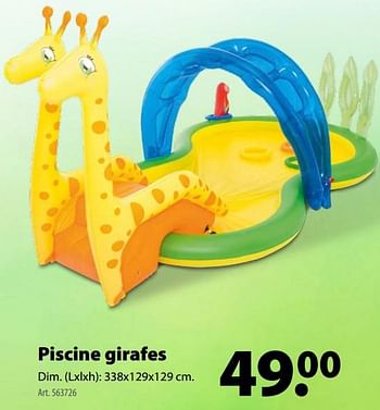 Promotions Piscine girafes - Produit maison - Gamma - Valide de 21/03/2018 à 30/06/2018 chez Gamma