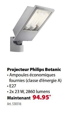 Promoties Projecteur philips botanic - Philips - Geldig van 21/03/2018 tot 30/06/2018 bij Gamma