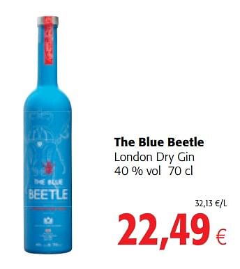Promotions The blue beetle london dry gin - The Blue Beetle - Valide de 14/03/2018 à 27/03/2018 chez Colruyt