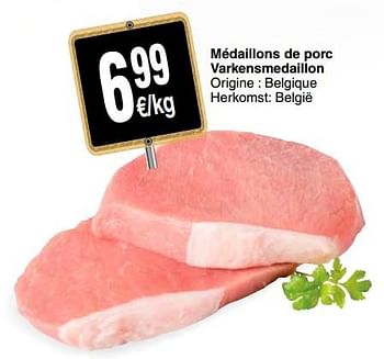 Promoties Médaillons de porc varkensmedaillon - Huismerk - Cora - Geldig van 20/03/2018 tot 26/03/2018 bij Cora