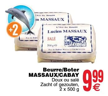 Promotions Beurre-boter massaux-cabay - Lucien Massaux - Valide de 20/03/2018 à 26/03/2018 chez Cora