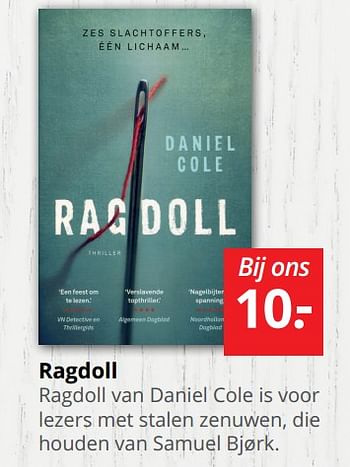 Promoties Daniel cole rag doll - Huismerk - Boekenvoordeel - Geldig van 17/03/2018 tot 23/03/2018 bij BoekenVoordeel