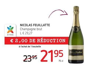 Promotions Nicolas feuillatte champagne brut - Champagne - Valide de 15/03/2018 à 28/03/2018 chez Spar (Colruytgroup)