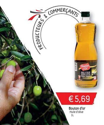 Promotions Bouton d`or huile d`olive - Bouton D'Or - Valide de 20/03/2018 à 25/03/2018 chez Intermarche
