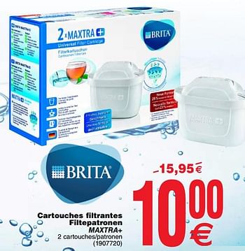 Promoties Cartouches filtrantes filterpatronen maxtra+ - Brita - Geldig van 20/03/2018 tot 31/03/2018 bij Cora