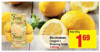 Promoties Bio-citroenen - Fanny - Geldig van 21/03/2018 tot 03/04/2018 bij Match