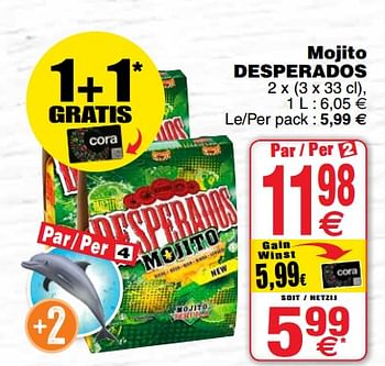 Promoties Mojito desperados - Desperados - Geldig van 20/03/2018 tot 26/03/2018 bij Cora