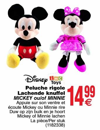Promotions Disney peluche-knuffel - Disney - Valide de 20/03/2018 à 31/03/2018 chez Cora