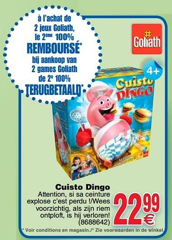 Promotions Cuisto dingo - Goliath - Valide de 20/03/2018 à 31/03/2018 chez Cora