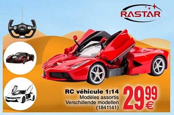 Promoties Rastar voiture de sport - Rastar - Geldig van 20/03/2018 tot 31/03/2018 bij Cora