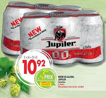 Promotions Biere 0% alcool jupiler - Jupiler - Valide de 21/03/2018 à 03/04/2018 chez Match